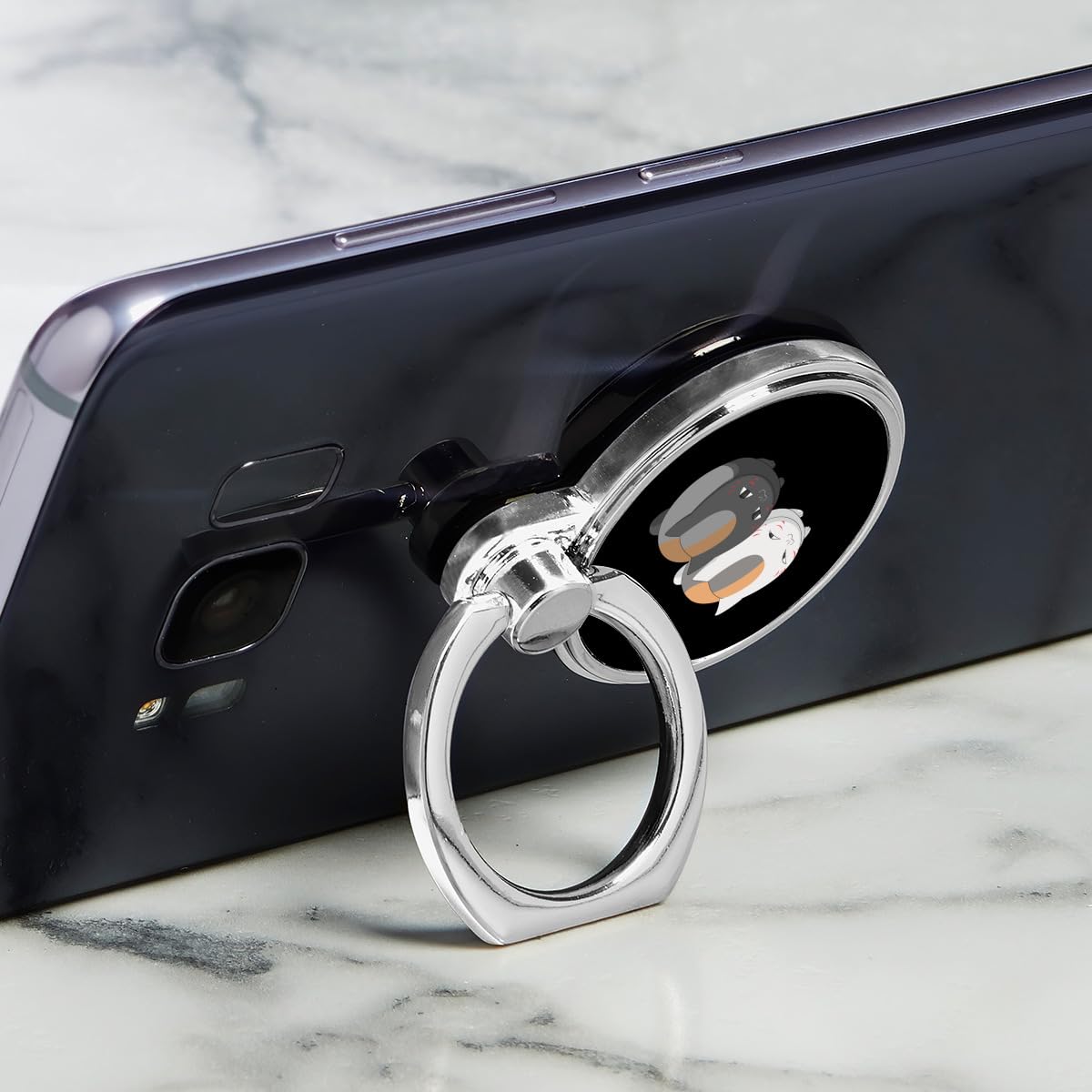 Amazon | スマホリング 夏目友人帳 ニャンコ先生 猫 アニメ 携帯